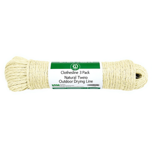 Paquete de 3 Cuerdas para Tender Ropa, Cuerda Natural para Secar Ropa al Aire Libre - Product Image 2