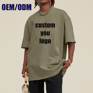 Customized High Quality Cotton 425gsm O-Neck Tshirt Print Wholesale Homme T Shirt Plain Casual Short Sleeve T-Shirts For Men - Product Image 1