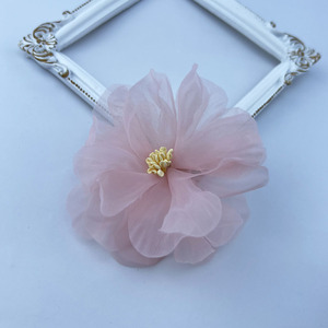 BOXUAN Gasa Core 8cm Ramillete Pin Hecho a mano Flor Ropa Accesorio Broche Flor Broche - Product Image 6