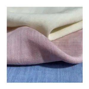 2024 Newcomig Shaoxing tekstili toptan kravat boyama tarzı kadın bluzlar için 55% rami 45% Tencel kumaş