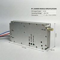 Modul RF Digital GAN Lora JYS-G1.5 1500-1700mhz 50W 28V Anti FPV Daya Dapat Disesuaikan