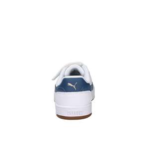 Scarpe da ginnastica Puma per bambini bianche e blu con chiusura in velcro, scarpe casual - Product Image 4