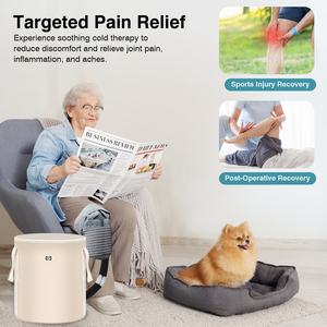 Máquina Portátil <span class=keywords><strong>de</strong></span> <span class=keywords><strong>Terapia</strong></span> <span class=keywords><strong>de</strong></span> Frío con Temporizador Programable, Máquina <span class=keywords><strong>de</strong></span> Hielo Silenciosa para Aliviar el Dolor <span class=keywords><strong>de</strong></span> <span class=keywords><strong>Rodilla</strong></span>, Hombro y Tobillo - Product Image 2