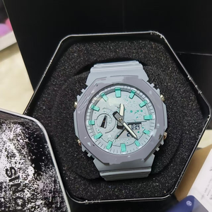 Reloj Retro GA2100 GM2100 de Lujo, Deportivo y Elegante, de Acero Inoxidable, con Cristal de Zafiro, Cronógrafo, Resistente al Agua, 20mm 5mm - Product Image 2