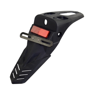 Guardabarros Trasero para Motocross, Supermoto, <span class=keywords><strong>Enduro</strong></span>, Universal, con Soporte para Placa de Matrícula y Reflector Rojo para SUZUKI YAMAHA - Product Image 1