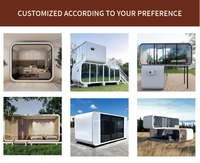 Maisons préfabriquées au design moderne, pod de jardin pour salon, maisons conteneurs, cabane Apple