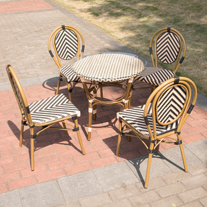 <span class=keywords><strong>Chaise</strong></span> en rotin durable de haute qualité en gros ensemble de meubles modernes <span class=keywords><strong>sans</strong></span> <span class=keywords><strong>accoudoir</strong></span> chaises de dîner en plein air - Product Image 3