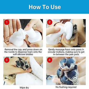 แชมพูสัตว์เลี้ยงแบบไม่ต้องล้างออก สูตรน้ำ สำหรับสุนัขและ<span class=keywords><strong>แมว</strong></span> พร้อมแปรงอาบน้ำสำหรับสัตว์เลี้ยง รับผลิตแบบ OEM/ODM และสร้างแบรนด์สินค้าของคุณเอง - Product Image 2