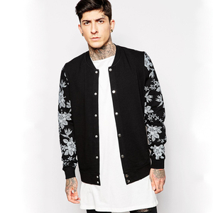Veste universitaire en polyester à sublimation personnalisée, vente en gros, veste d'hiver, veste de baseball à fermeture éclair, veste bomber en polaire pour hommes - Product Image 1