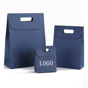 Boîte cadeau à rabat avec impression de logo personnalisée, sac cadeau en papier, sac cadeau à poignée, enveloppe cadeau, sac cadeau, sac souvenir, sac à bonbons - Product Image 5
