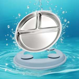 Vajilla de Acero Inoxidable 304 para Bebés, Apta para Alimentos, Libre de BPA, Ecológica y Personalizable al por Mayor, Juego de Vajilla Infantil de Silicona - Product Image 5