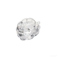 Pot à maquillage en plastique transparent avec logo personnalisé, petit emballage cosmétique pour rouge à lèvres avec trou de suspension