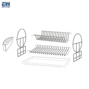 Cocina delgado <span class=keywords><strong>de</strong></span> acero inoxidable marco <span class=keywords><strong>de</strong></span> alambre dishrack los principales fácil <span class=keywords><strong>de</strong></span> montar y <span class=keywords><strong>de</strong></span> nivel <span class=keywords><strong>2</strong></span> Dish Rack <span class=keywords><strong>escurridor</strong></span> - Product Image 3