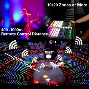 Pulseras LED Interactivas con Sensor de Sonido para Conciertos, Control Remoto Wifi DMX de Silicona Personalizadas para Fiestas - Product Image 2