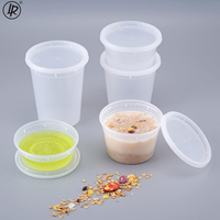 710Ml 24Oz Plastic Beker Injectie Wegwerp Servies Pp Deli Container Voor Soep