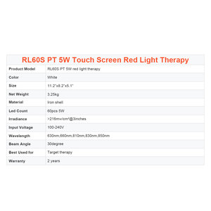 Y tế cấp vẻ đẹp thiết bị Dual Chip 660nm 850nm <span class=keywords><strong>LED</strong></span> liệu pháp ánh sáng đèn đầy đủ cơ thể hồng ngoại PDT Máy liệu pháp ánh sáng đỏ Bảng điều chỉnh - Product Image 6