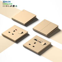 XIMLON Meilleure vente Prise murale grand format avec USB et Type-C à charge rapide 250V Max 13A Standard britannique en plastique avec interrupteur