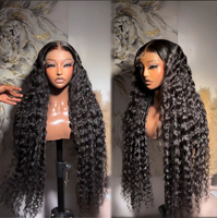 Perruques HD Courtes de Haute Qualité 13X4 Lace Front Bouclées avec Fermeture, Couleur Naturelle, 100% Cheveux Humains Vierges Double Drawn, Densité 180%