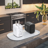 Adaptador de puerto USB C tipo C, cargador rápido de 35 W, cargador de pared PD con enchufe estadounidense, fuente de alimentación aprobada por ETL FCC para iPhone 15 y cámaras