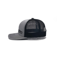 Groothandel Klassieke Grijze Zwarte Richardson Custom Design Logo Mesh 112 Rug Trucker Hoed