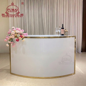 Modern Style Half Moon Shape <b>Bar</b> Counter Furniture For Home - Product Image 4
