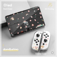 Coque personnalisée à faible MOQ pour Nintendo Switch OLED, en PC rigide pour la console et en TPU souple pour les Joy-Con, impression graphique sur mesure.