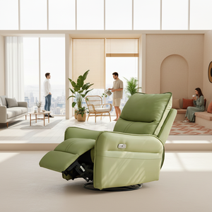 Canapé multifonctionnel en bois et cuir écologique, fauteuil inclinable électrique, chaise longue simple pour salon - Product Image 2