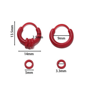 Colorful Transparent Resin <b>Earring</b> Hoops <b>Cuffs</b> Diy Jewelry Accessories For <b>Earring</b> Making Round Plastic Resin Components - Product Image 2