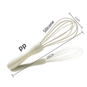 Fourniture directe d'usine Batteur à oeufs manuel Mélangeur en silicone <span class=keywords><strong>et</strong></span> mélangeur de pâtes Ménage Petit <span class=keywords><strong>fouet</strong></span> à la crème d'oeuf <span class=keywords><strong>Fouet</strong></span> Outil de cuisson - Product Image 6