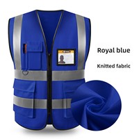 Uniforme de sécurité en tissu polyester respirant et réfléchissant, gilet de sécurité avec logo personnalisé
