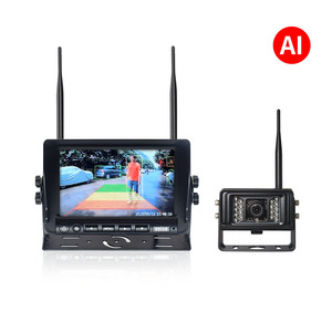 Kit telecamera per auto con sistema di rilevamento pedonale e veicolo con vista laterale e sensore di parcheggio con telecamera di retromarcia - Product Image 2