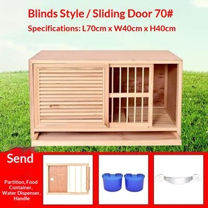 <span class=keywords><strong>Nichoir</strong></span> rectangulaire en bois et cage d'accouplement pour pigeons de reproduction et de course - Équipement aviaire réglable - Product Image 6