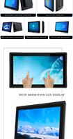 7 İnç Özelleştirilebilir Gömülü Bilgisayar Endüstriyel Dokunmatik Monitör Mini PC Windows LCD Ekran Stokta 1 Yıl Garantili