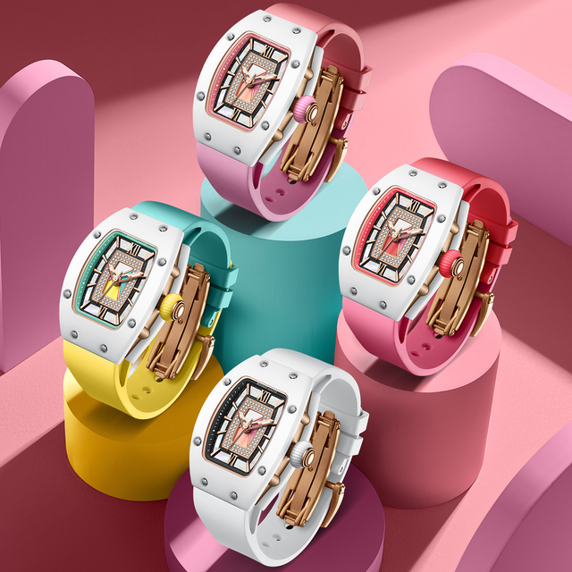 Bonest Gatti Luxury Ceramic Titanium Case Japanese Movement Automatic Lady Watch BG3003