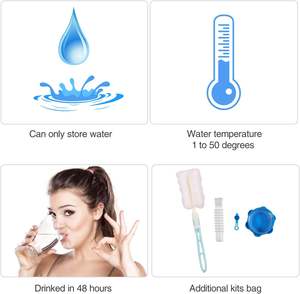 Recipiente de Água para <span class=keywords><strong>Camping</strong></span> ao Ar Livre com Torneira, Tanque de Armazenamento de Água Portátil para Caminhadas, Jarra de Água Plástica para Lavagem de Carros - Product Image 4