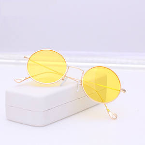 Gafas de <span class=keywords><strong>Sol</strong></span> Redondas con Montura Metálica, Gafas de <span class=keywords><strong>Sol</strong></span> Circulares Retro Prince Mirror, Rhode Island, Novedad, Gafas de <span class=keywords><strong>Sol</strong></span> para Hombre y Mujer - Product Image 2