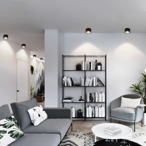 Foco <span class=keywords><strong>LED</strong></span> de <span class=keywords><strong>Superficie</strong></span> Ultrafino de Aluminio Negro 5W-15W para Pasillo, Sala de Estar, Techo, <span class=keywords><strong>Downlight</strong></span> COB sin Perforaciones - Product Image 3