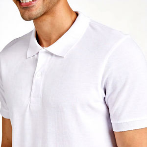 Polo homme personnalisé de qualité supérieure, blanc, manches courtes, coton piqué, polo de golf, uniforme décontracté pour le travail, polo pour l'été - Product Image 6
