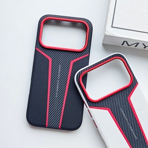 Funda Trasera de <span class=keywords><strong>Fibra</strong></span> de Carbono con Textura Mate de Cuero PU y Lente Metálica para Honor <span class=keywords><strong>600</strong></span> Pro / <span class=keywords><strong>600</strong></span>, Funda Antigolpes - Product Image 3