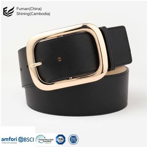 Ceintures pour femmes en cuir PU personnalisées de haute qualité Boucles en alliage Style occidental élégant Usine directe du Cambodge pour une utilisation décontractée à la taille - Product Image 3