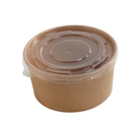 Bol en plastique moderne jetable de 1000 ml avec couvercle pour salades, collations, sandwichs, hamburgers et plats à emporter – Vente en gros