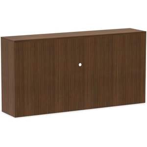 Alera Valencia Series - Mueble moderno de nogal con puertas, 4 compartimentos, 70,63 ancho x 15 profundo x 35,38 alto, organizador de escritorio y cajones - Product Image 1
