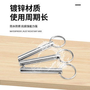 Goupille à dégagement rapide 9,7 mm à extrémité sphérique en acier au carbone nickelé avec anneau pour usage général - Product Image 3