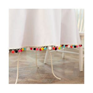 Mantel de ganchillo blanco de estilo bohemio moderno, reutilizable, para el hogar, boda, comedor, decoración - Product Image 2