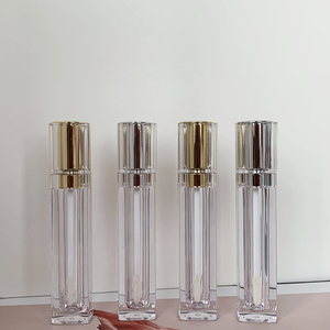 AS + ABS Chất Liệu Tùy Chỉnh Lipgloss Ống Cổ Phiếu Mỹ Phẩm Rỗng Vàng Vuông Chất Lượng Cao Lip Gloss Ống Nhựa - Product Image 5
