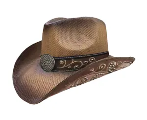 Модная ковбойская шляпа с вышивкой, новый дизайн, оптовая продажа, Западные Ковбойские шляпы