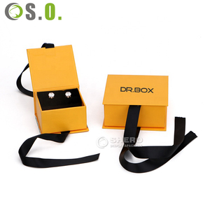 Caja de Papel para Joyería de Alta Gama, Caja de Regalo Plegable con Imán para Anillos y Aretes, con Cinta de Satén, Caja para Guardar Anillos - Product Image 2