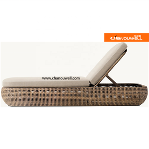 Высококачественный роскошный шезлонг из ротанга с натуральным деревом - Product Image 3