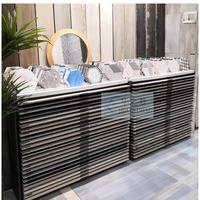Meuble de présentation coulissant sur mesure pour échantillons de carrelage, marbre, quartz, pierre, céramique – Présentoir de stockage pour salle d'exposition