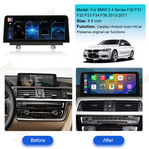 Autoradio pour BMW Série 3 4 F30 F31 F32 F33 F34 F36 2013-2017 Lecteur <span class=keywords><strong>CD</strong></span> multimédia DVD Stereo Carplay Navigation Head Unit - Product Image 2